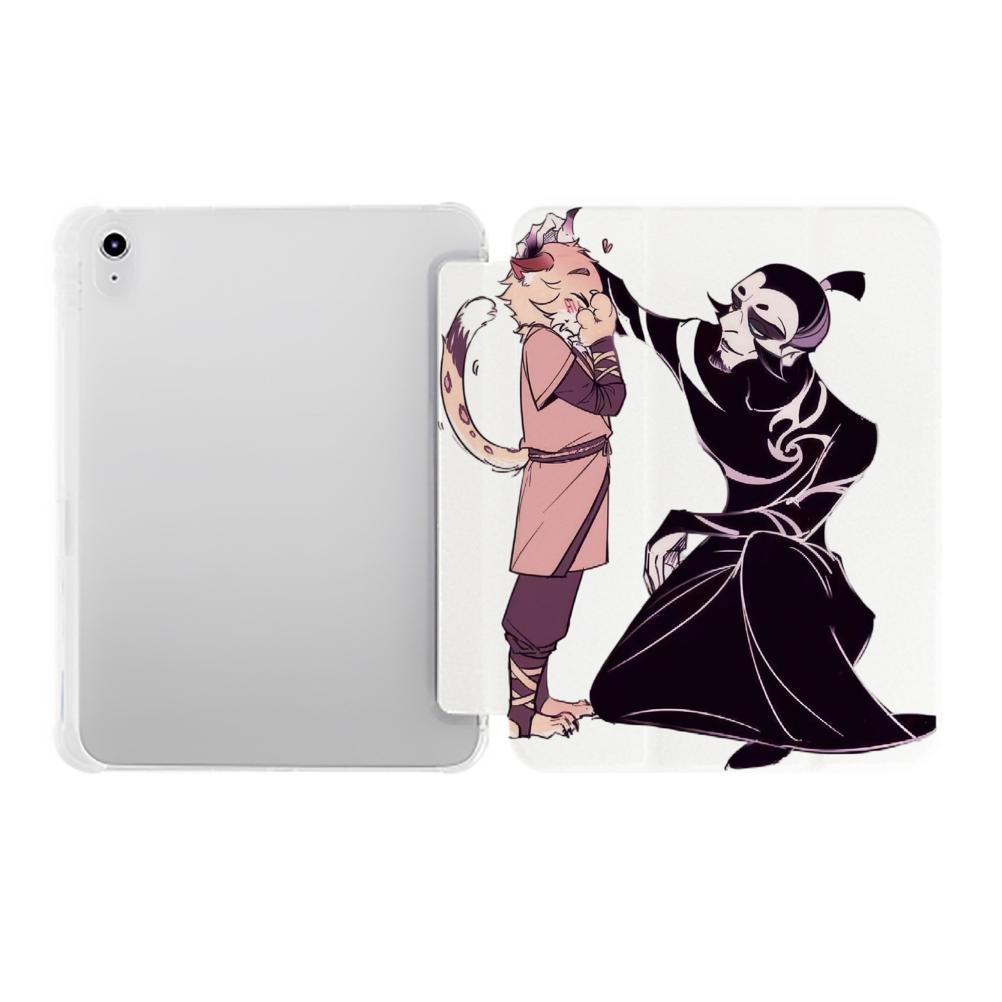 （画像用） Ne Zha 2 ナタ 魔童の大暴れ IPad ケース ペン収納付き 三つ折りスタンド PUレザー×シリコン 対応機種9.5/10.5/10.9インチ